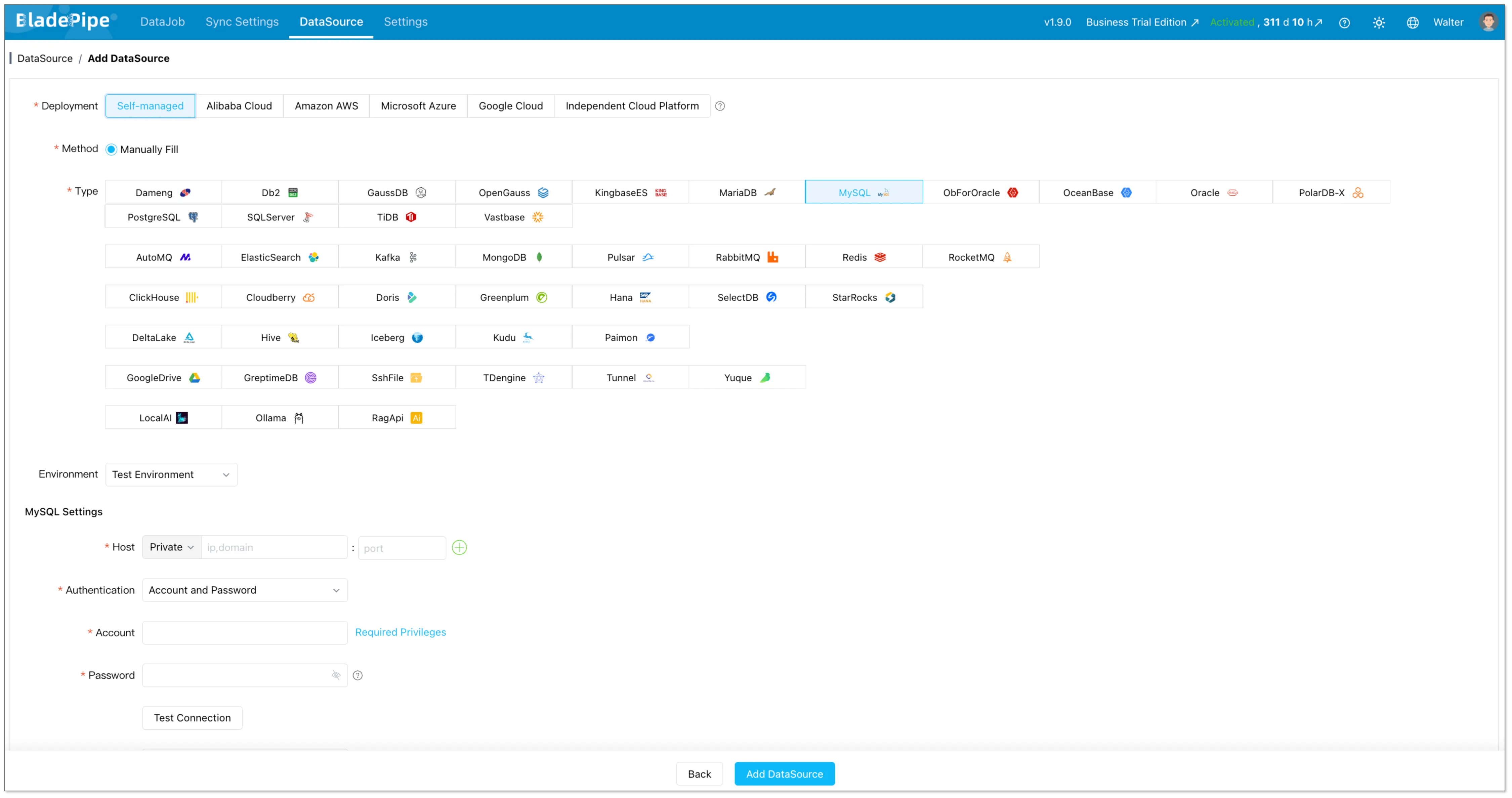 add MySQL