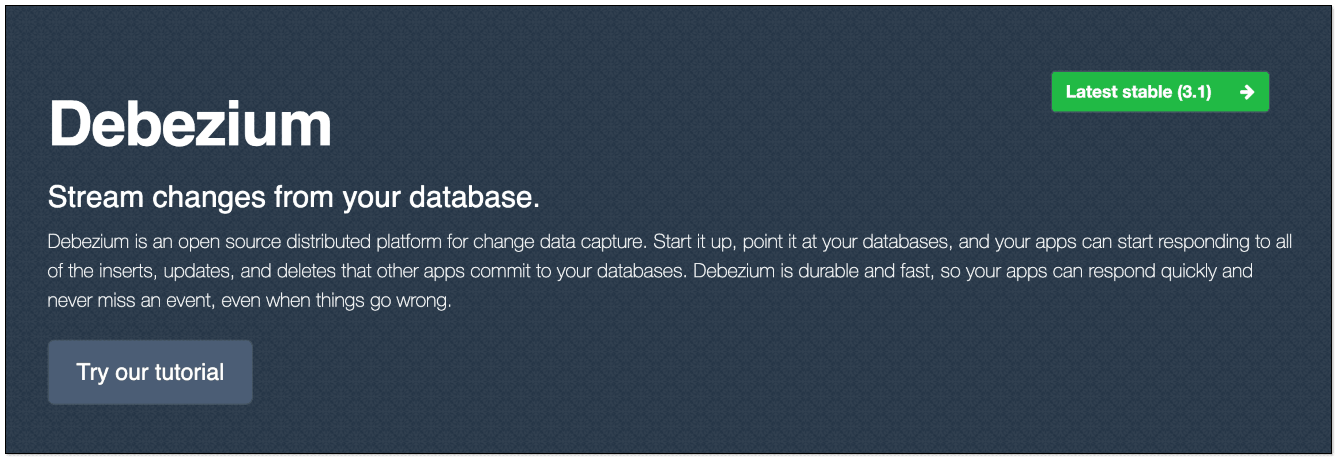 Debezium CDC tool