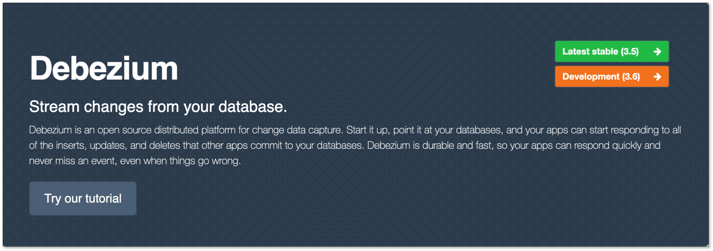 debezium open source cdc platform